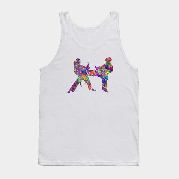 Taekwondo girl kids Tank Top by Yahya Art